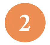 Orange circle with white number 2 centered.