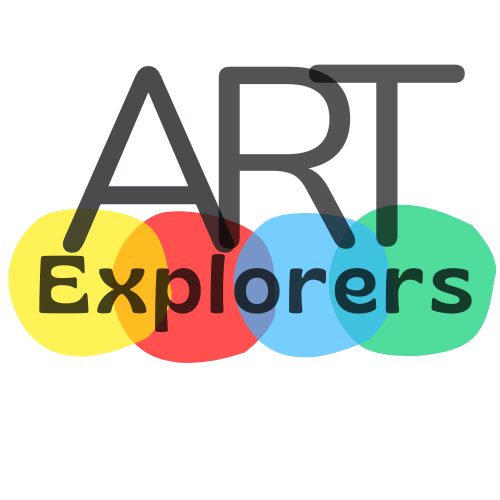 Logo for ART Explorers with colorful overlapping circles.